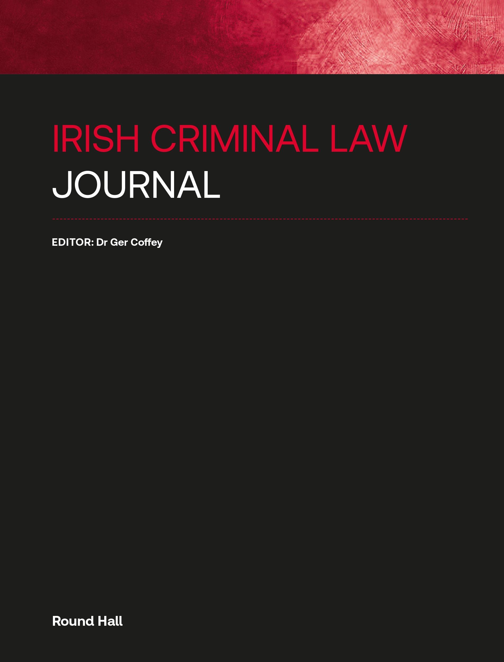 Irish Criminal Law Journal