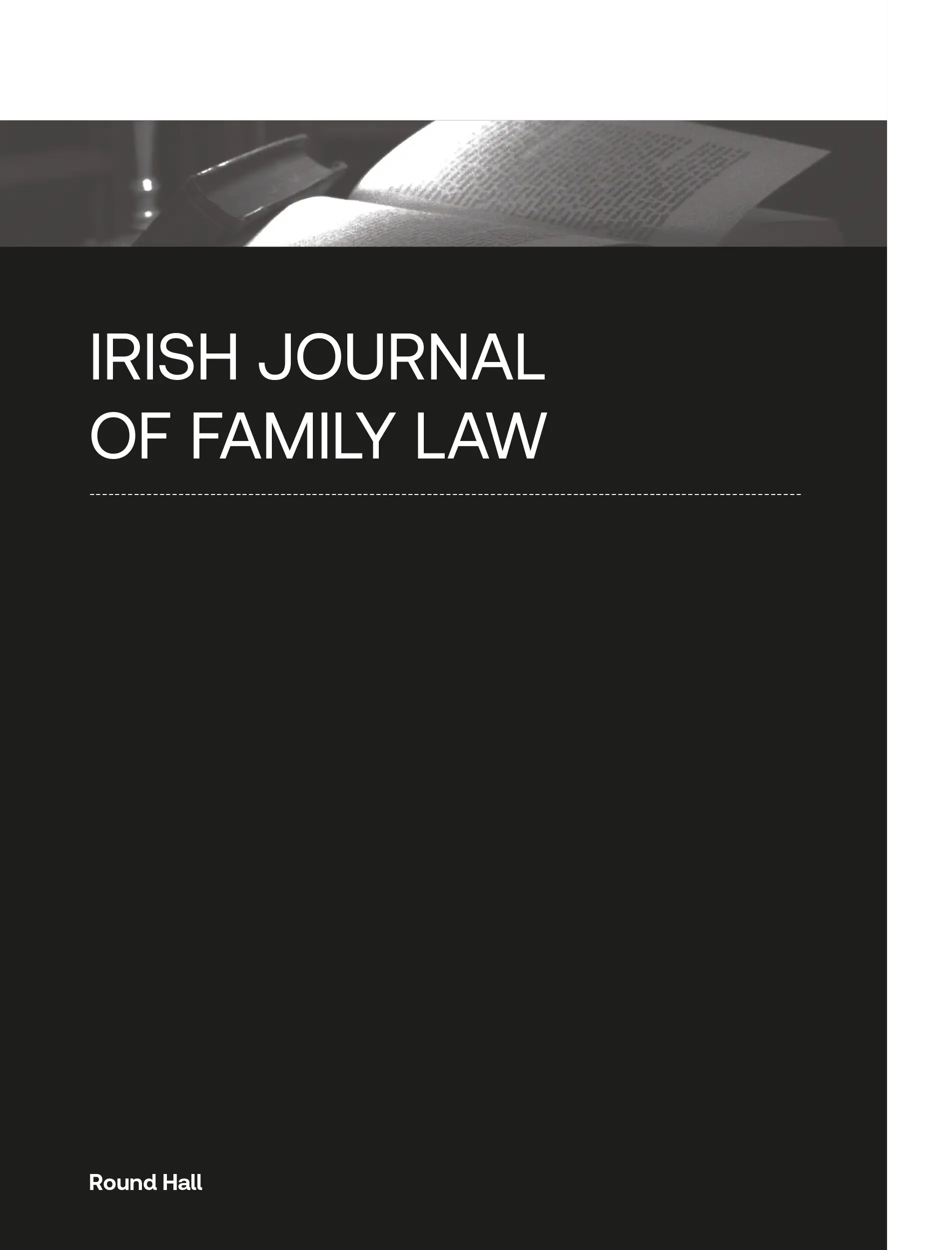 Irish Journal of Family Law, Journal